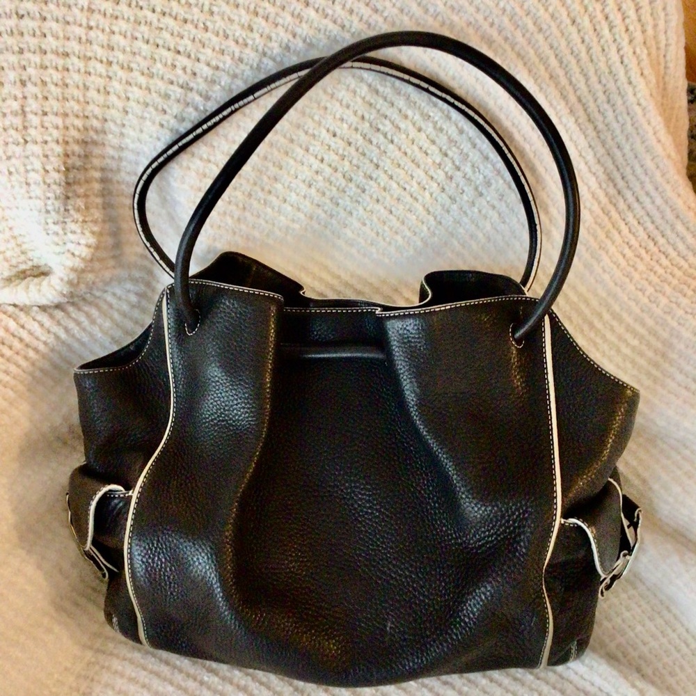 Cole Haan Black Village Fog Drawstring Bag